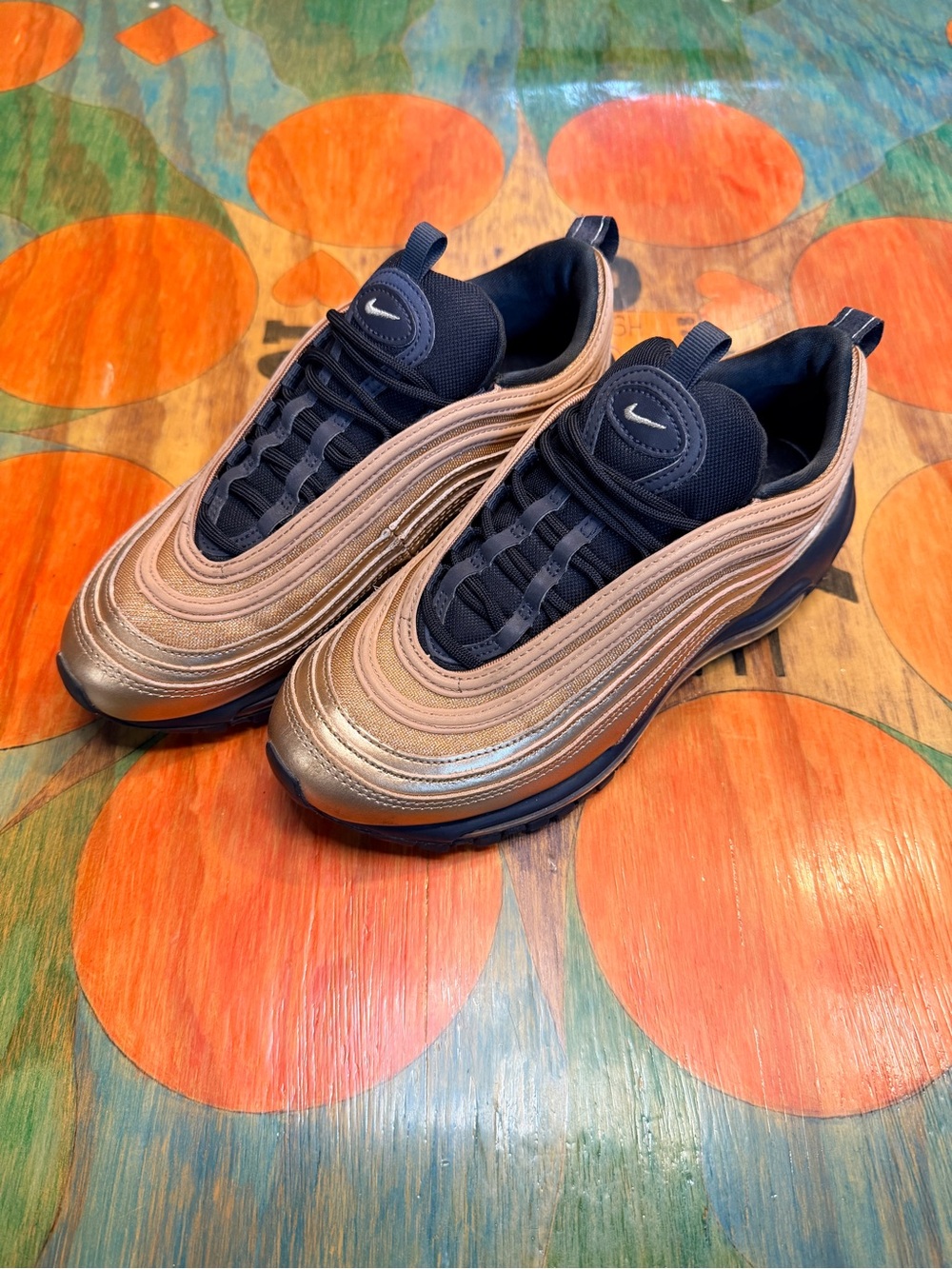 Nike Air Max 97 Copper Rose Gold 2019 Metallic Bronze Shoes CT1176-900 Size 7 Lo